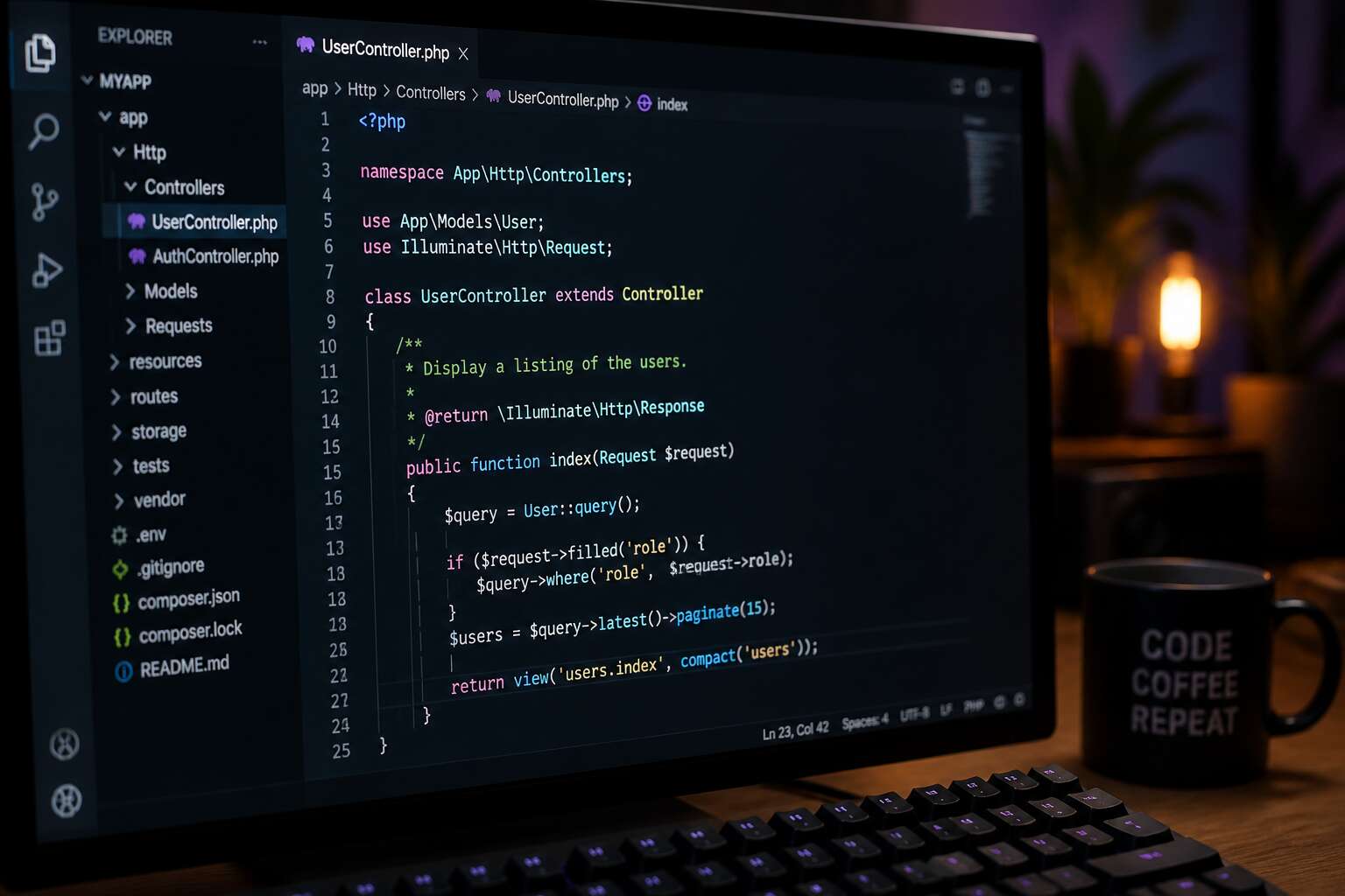 php script